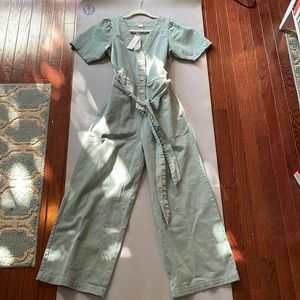 NEW Outerknown Light Sage Jumpsuit XS